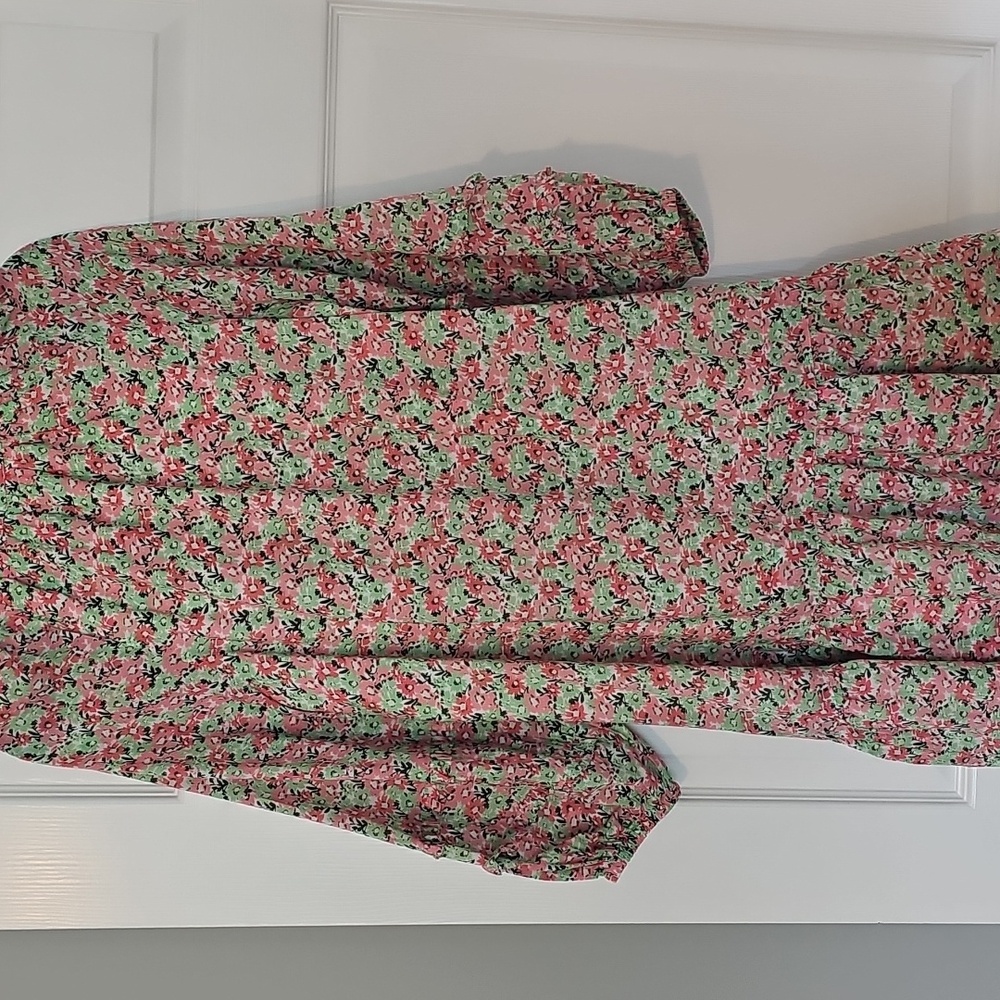 Vineyard Vines Pink and Green Floral Dress - Picture 2 of 11